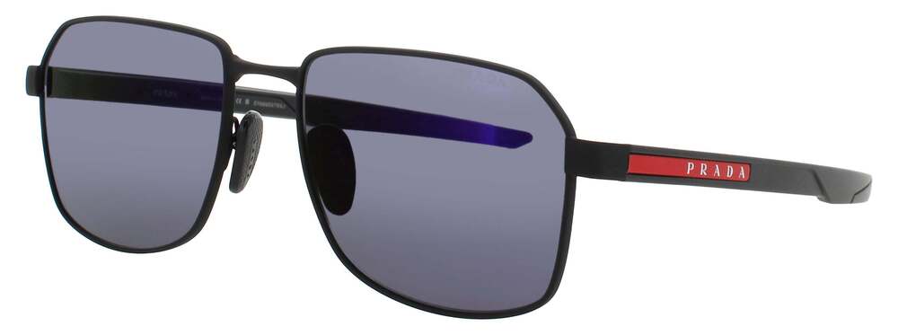 NWT Prada PS-54WS-DG005U Black Ps 54Ws 57mm Sunglasses